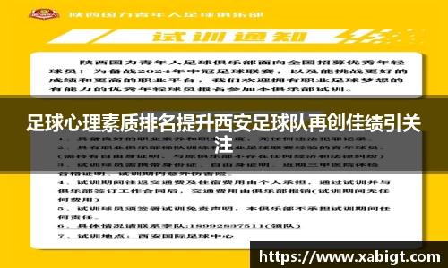 足球心理素质排名提升西安足球队再创佳绩引关注